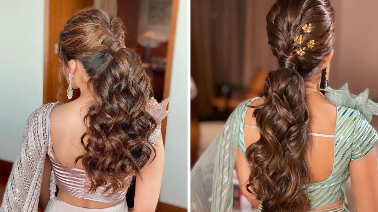 हल्ली बदलत्या ट्रेंडनुसार हेअर स्टाईलचे सुद्धा अनेक नवनवीन प्रकार आले आहेत. त्यातील सगळीकडे फेमस असलेली पोनीटेल हेअर स्टाईल तुम्ही सहज घरच्या घरी सुद्धा करू शकता. पोनीटेल बांधून तुम्ही त्यावर ब्रोच किंवा गजरा लावल्यास केसांची शोभा आणखीन वाढेल. 