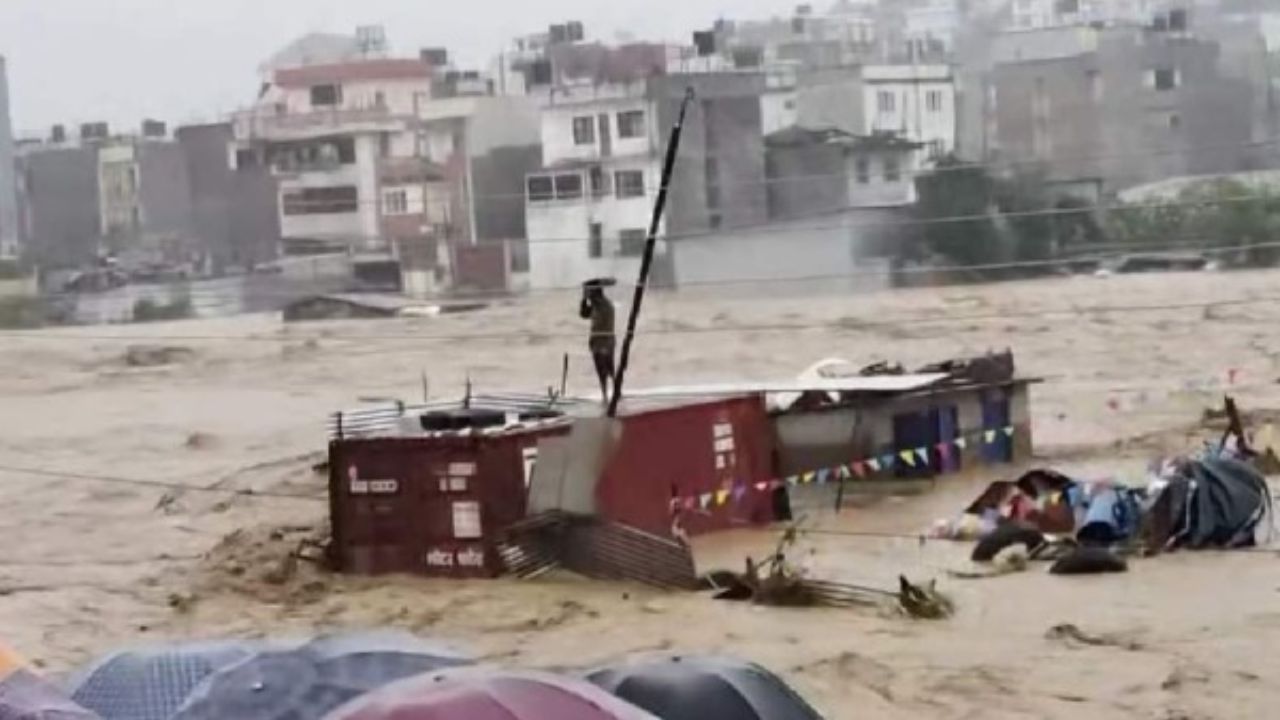 Floods wreak havoc in Nepal 112 people dead many missing hundreds of houses under water