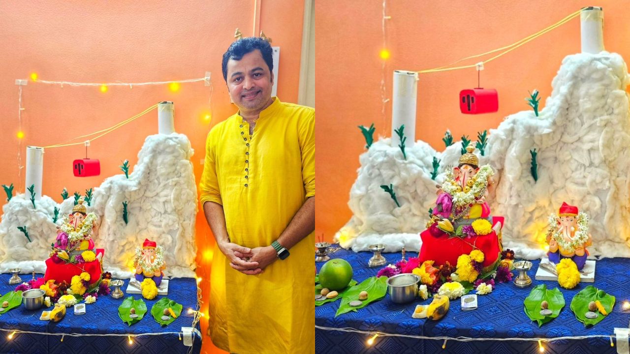 अभिनेते सुबोध भावे यांनी देखील त्यांच्या राहत्या घरी गणरायाचं आगमन केलं आहे. 