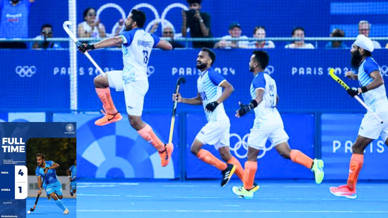 टीम इंडियाचा विजयी ‘सिक्सर’! आशियाई चॅम्पियन्स फायनलमध्ये टीम इंडियाची दणक्यात एंट्री; दक्षिण कोरियाचा 4-1 ने केला दारुण पराभव