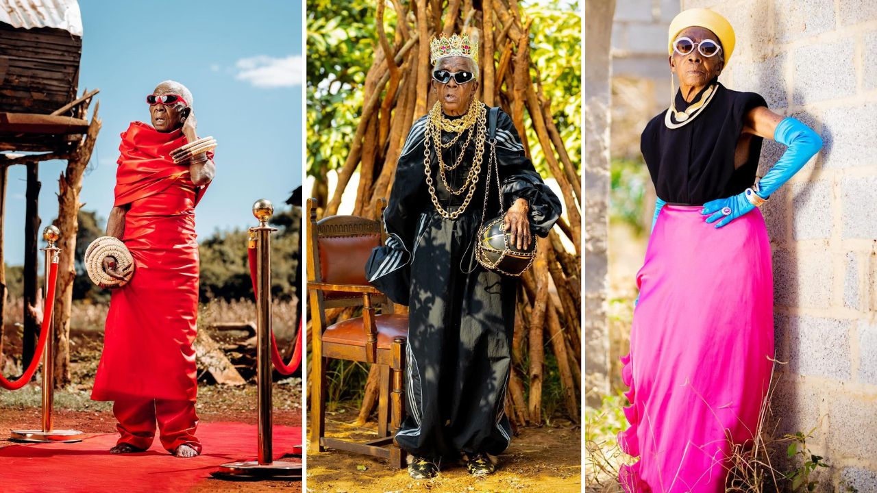 या फोटोमध्ये तुम्ही पाहू शकता की, लाल रांगच्या फॅशनेबल ड्रेस, गॉगल तसेच काळ्या रंगाचा बॅगी ड्रेस त्यावर गोल्ड ऍक्सेसरीज, तसेच ब्लॅक आणि पिंक कॉम्बिनेशनमध्ये हटके लूक केला आहे.