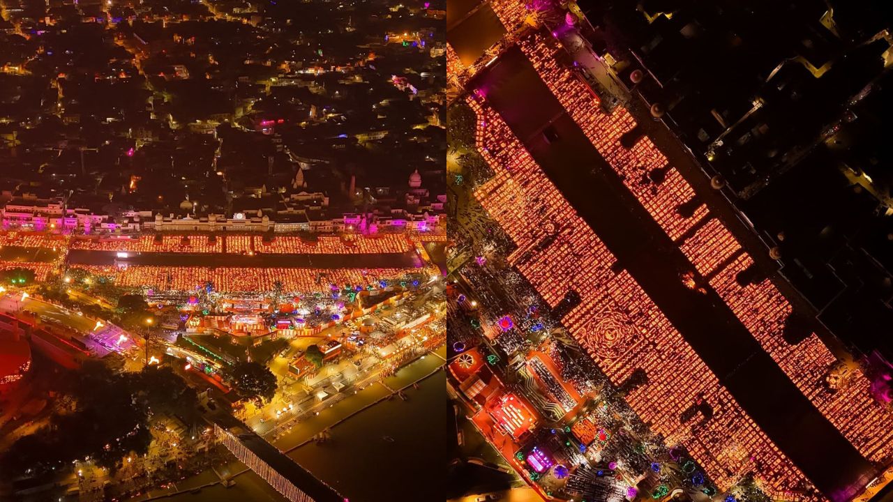 500 वर्षांचे स्वप्न पूर्ण झाले, प्रभू रामांची अयोध्या नगरी तब्बल 28 लाख दिव्यांनी उजळली!