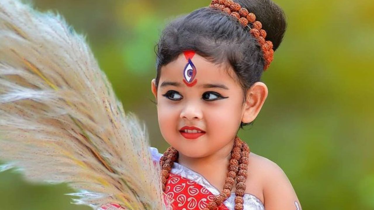 International Girl Child Day Girls are a part of Mother Durga let's celebrate this special day for their safety awareness