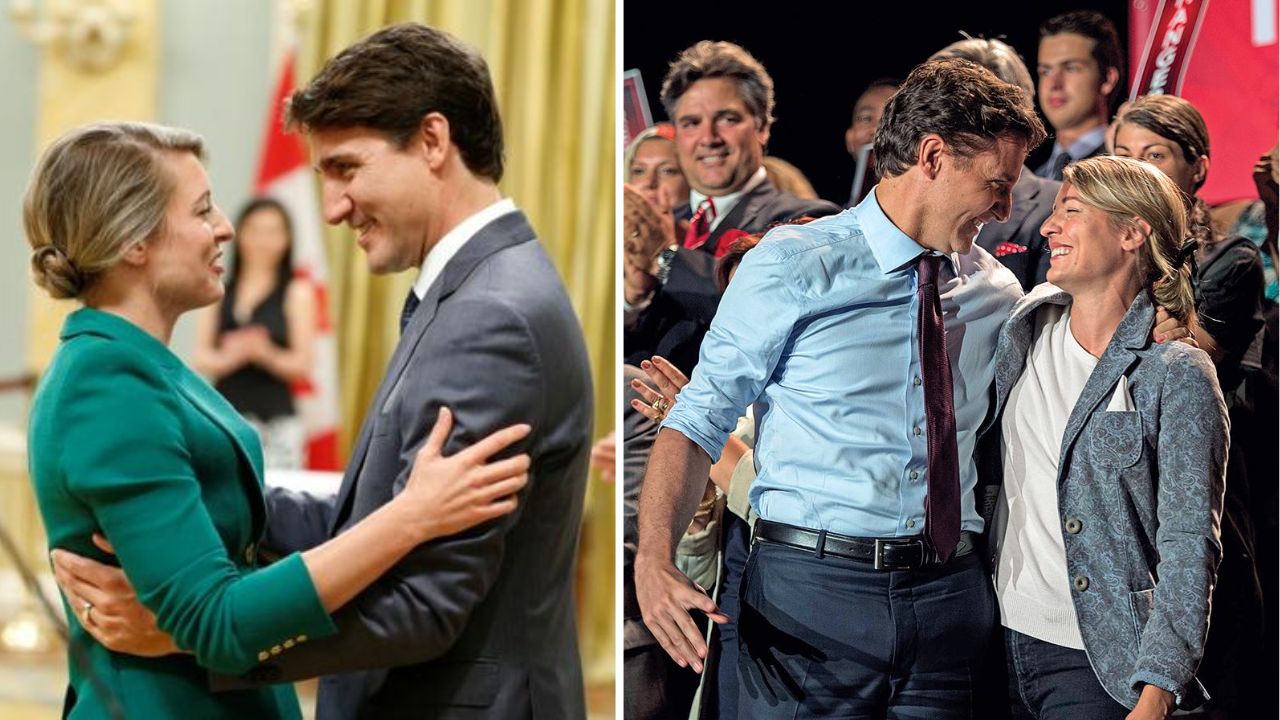 Canadian PM Trudeau and beautiful Foreign Minister Melonie Jolie discuss their affair Is this the reason for Trudeau's divorce