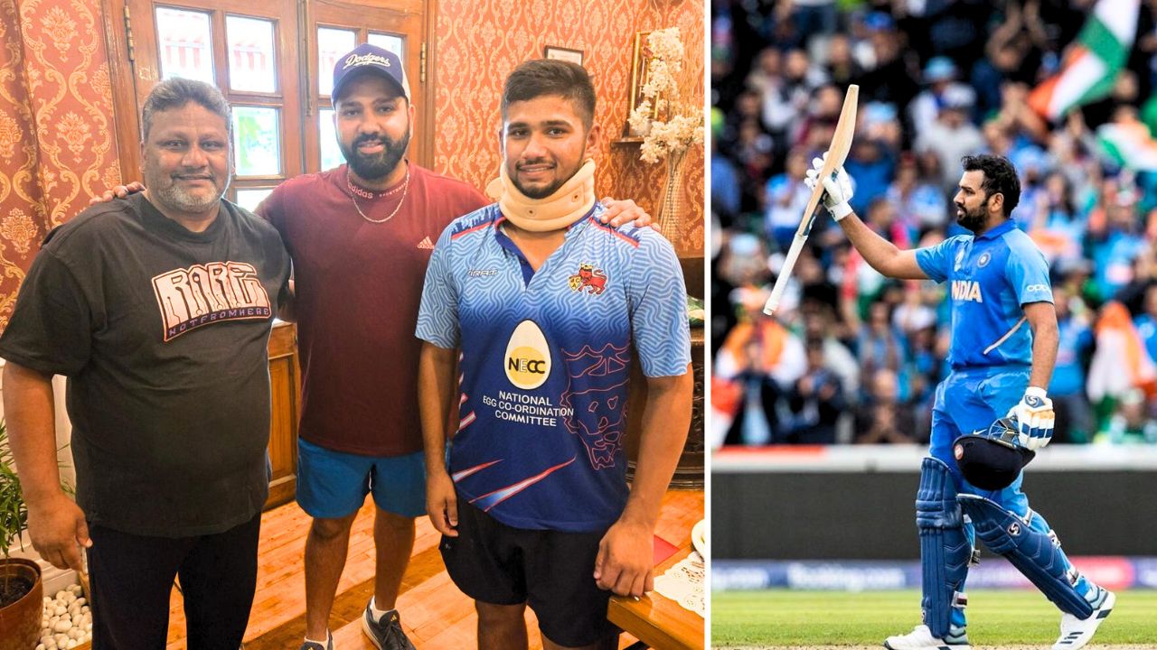 कर्णधार रोहित शर्माने पार पाडले मोठ्या भावाचे कर्तव्य; जखमी मुशीर खानच्या तब्येतीची केली चौकशी