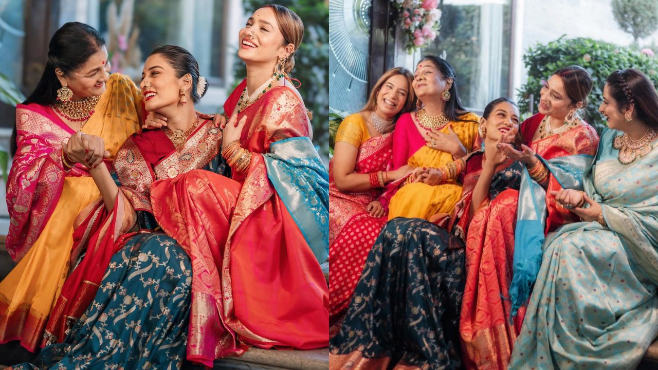 अभिनेत्रीने शेअर केलेल्या फोटोंमध्ये तिचे काही नातेवाईक सुद्धा दिसत आहेत. सर्वांनीच खूप सुंदर फॅशन करत हटके फोटोशूट केले आहे. 