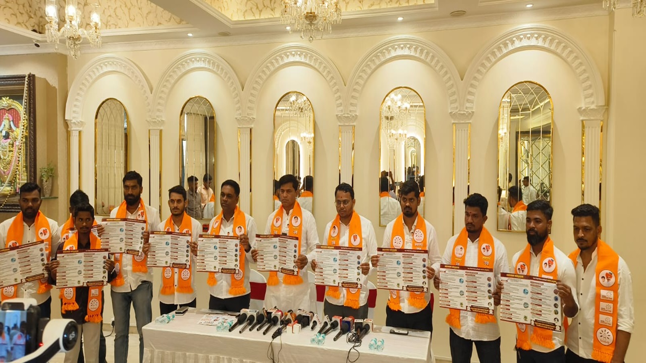 ऐरोलीमध्ये अंकुश कदम यांनी जाहीर केला 'स्वराज्याचा कर्तव्यनामा'