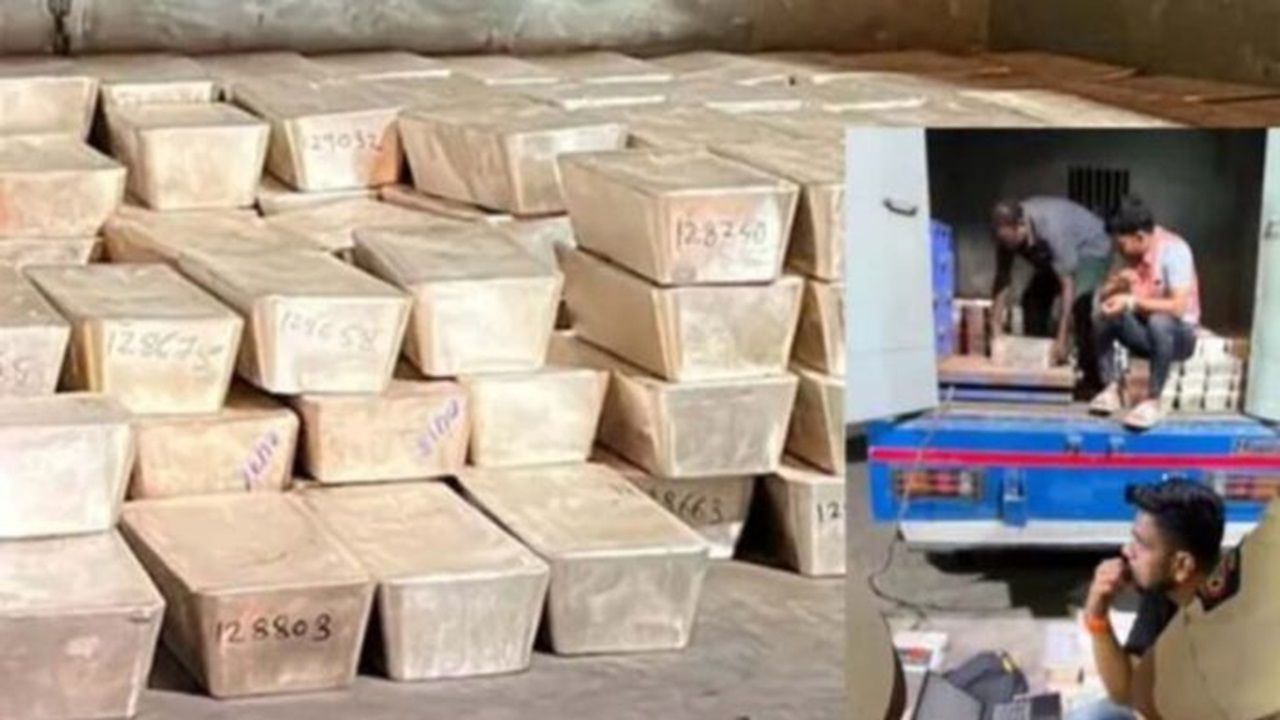 पोलिसांची मोठी कारवाई; महाराष्ट्रात निवडणुकीदरम्यान 94,00,00,000 रुपयांच्या चांदीच्या विटा जप्त