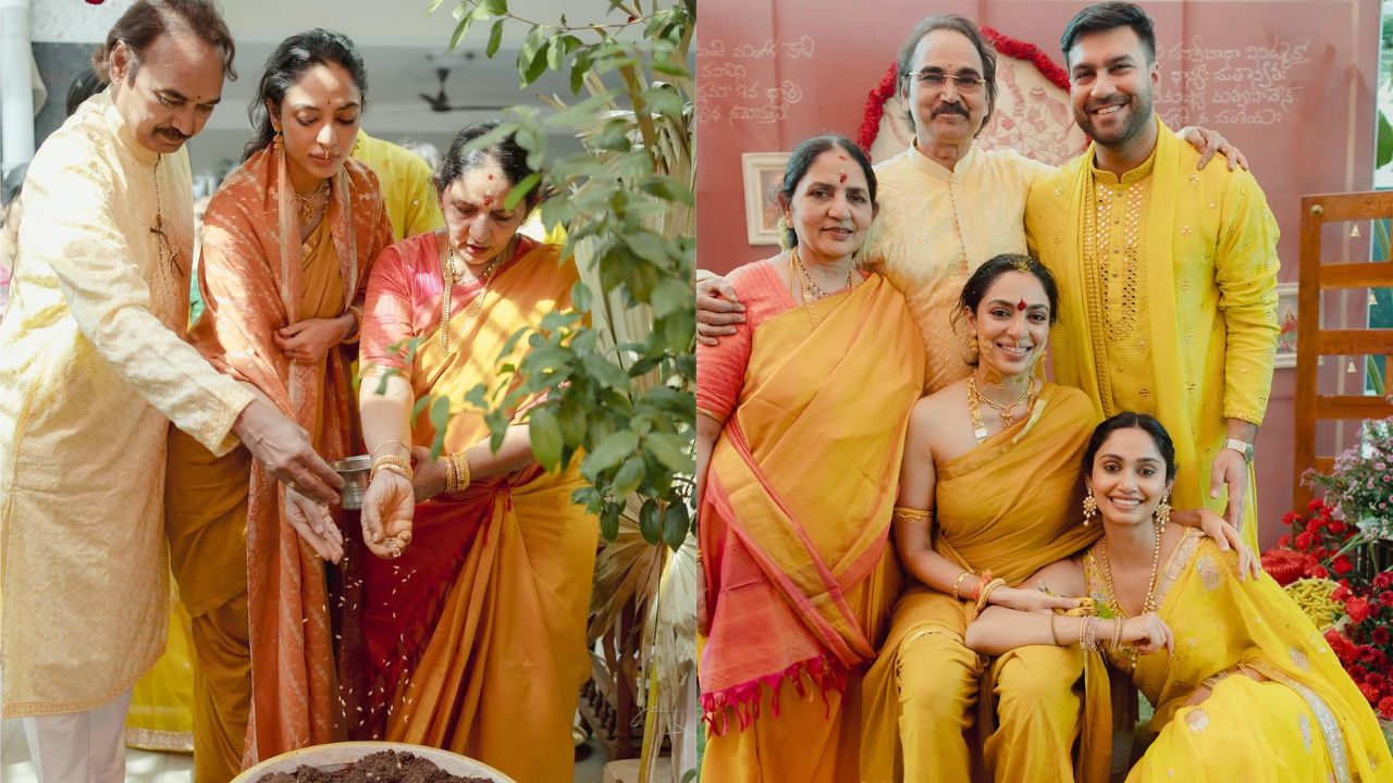 सोभिताने काही तासांपूर्वीच इन्स्टाग्रामवर हळदीचे फोटोज शेअर केलेले आहेत. अभिनेत्रीला तिच्या परिवारातील काही सदस्यांच्या उपस्थितीत हळद लावण्यात आली. दरम्यान अभिनेत्रीने इन्स्टाग्रामवर हे फोटो सोशल मीडियावर शेअर केले आहेत. 