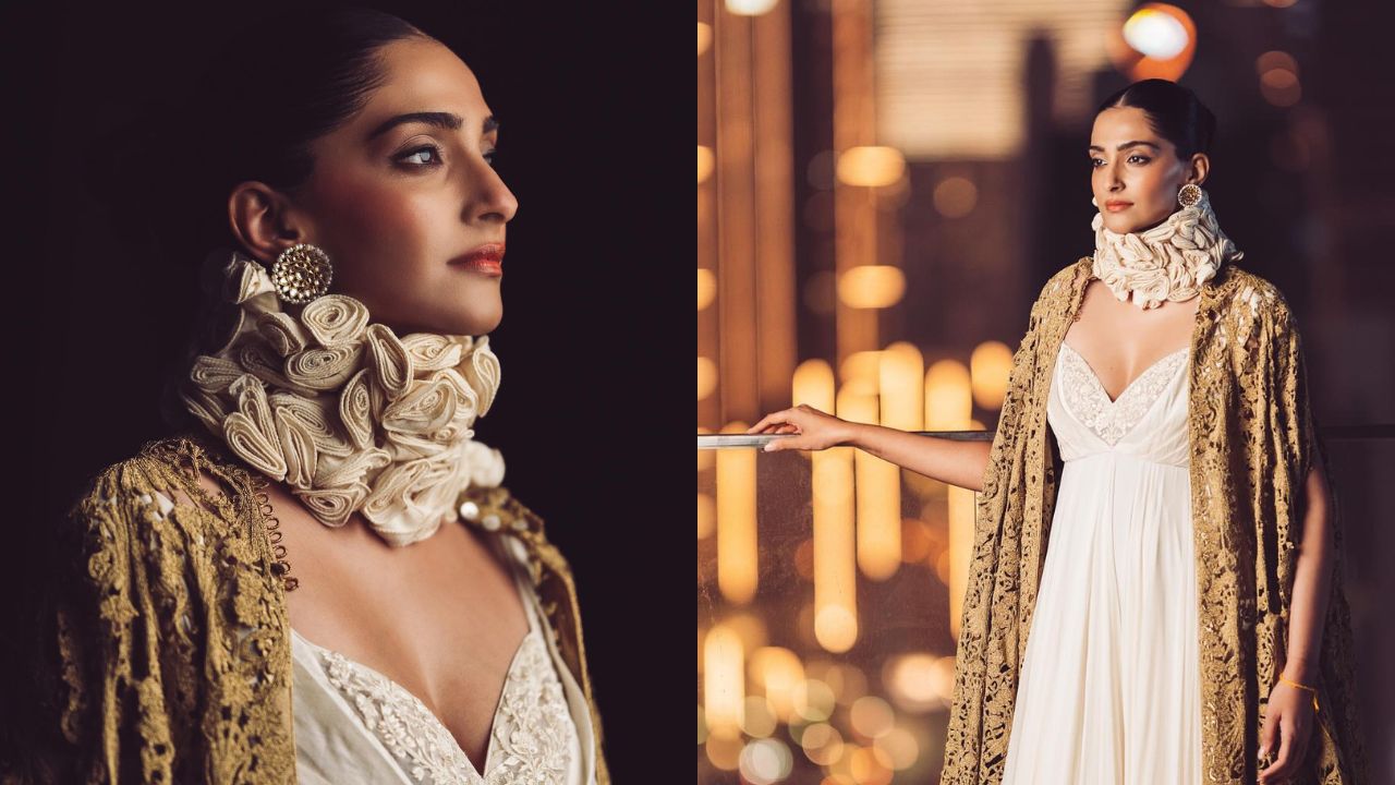 तिच्या ड्रेसवर असणाऱ्या बारीक डिझाईन्सने सर्वांचेच लक्ष वेधले असून रोहित बलच्या कामाचे कौतुक चाहते करीत आहेत. 