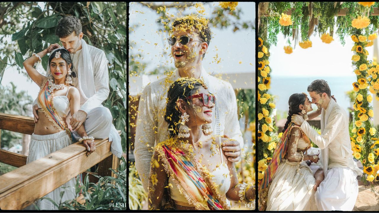 Sreejita De-Michael Blohm-Pape Haldi Photos