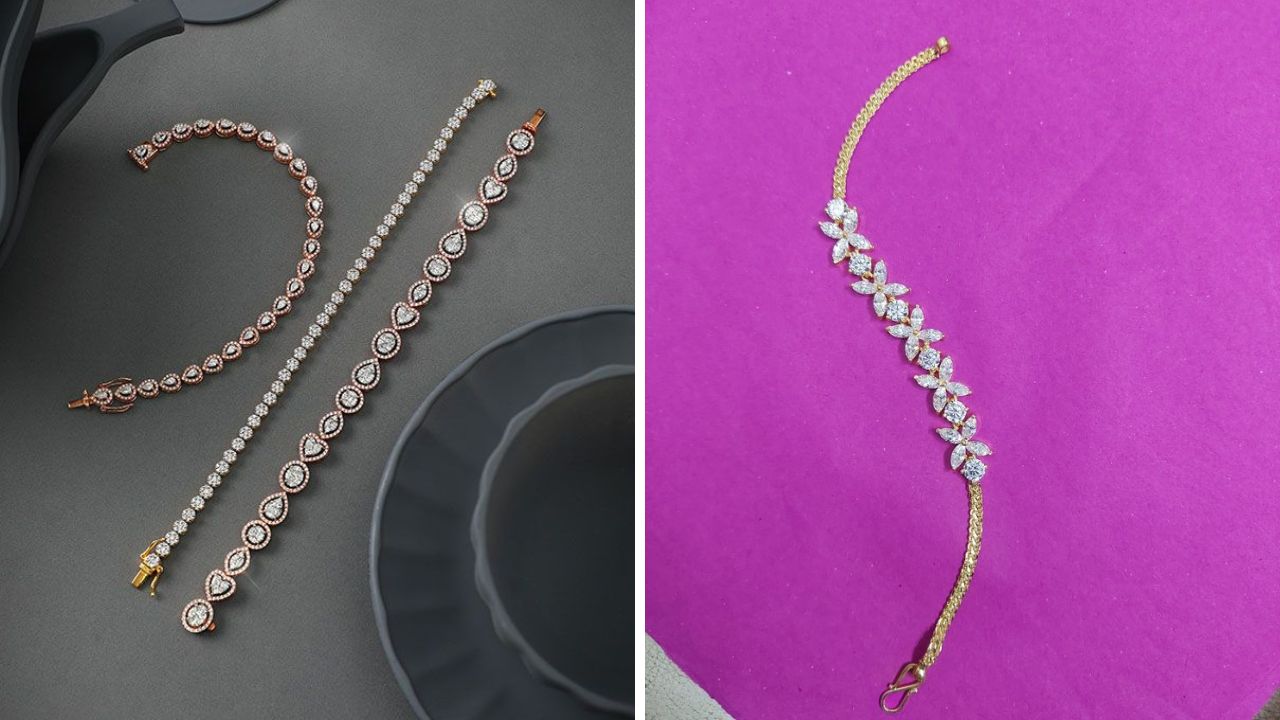 डायमंडचे दागिने घालायला सगळ्यांचं आवडतात. त्यामुळे तुम्ही या डिझाईनचे सुंदर ब्रेसलेट रोजच्या वापरासाठी बनवू शकता. तुमचे हात खूप सुंदर दिसतील.