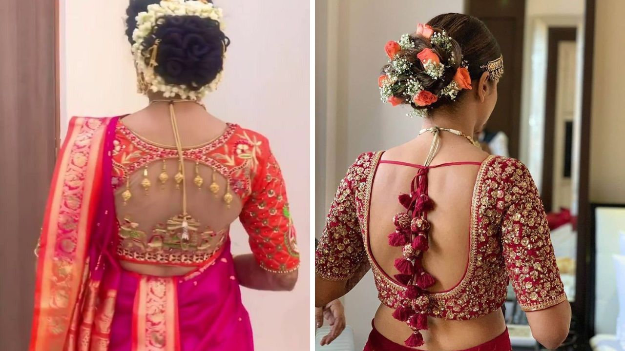 मुलींना मोठ्या गळ्याचे ब्लाऊज घालायला खूप आवडतात. अशावेळी तुम्ही या डिझाईनचे सुंदर ब्लाउज शिजवून घेऊ शकता. तुमचा लुक खूप सुंदर आणि उठावदार दिसेल. 
