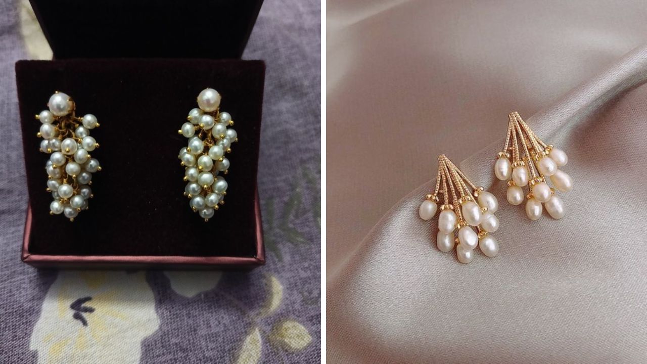 इंडोवेस्टन कपडे घातल्यानंतर हे मोत्याचे कानातले फार सुंदर आणि उठावदार दिसतील. मोत्याचे कानातले घातल्यानंतर कानाची शोभा वाढते.