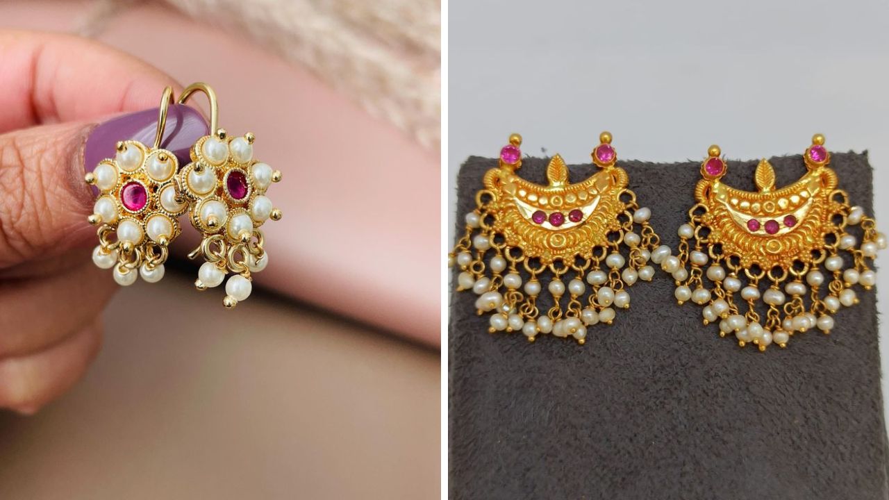 काहींना कानामध्ये मोत्याची बाली घालायला खूप आवडते. मोत्याची बाली प्रामुख्याने नऊवारी साडी नेसल्यानंतर किंवा साडी नेसल्यानंतर घातली जाते. बाली कानातले तुम्ही कानामध्ये सुद्धा घालू शकता.