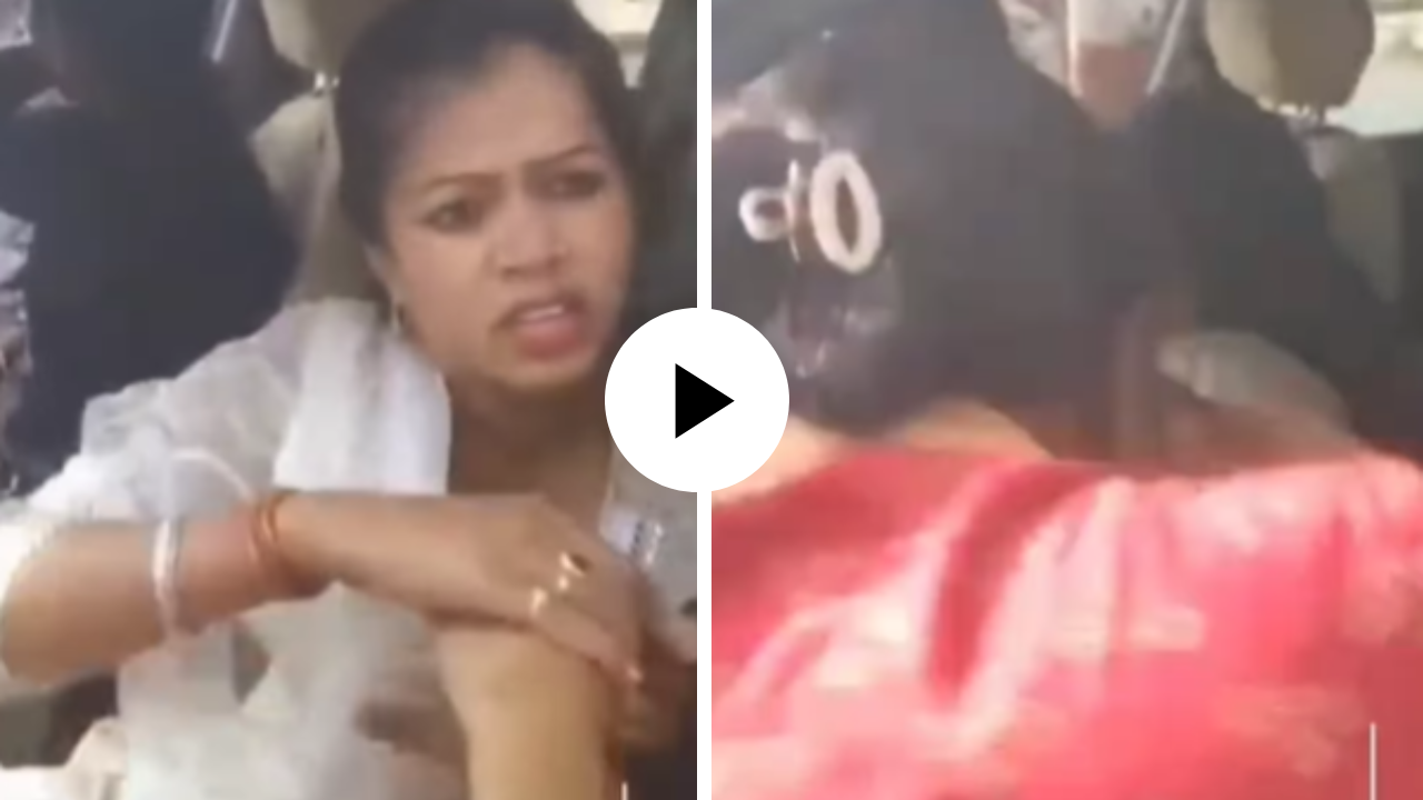 आधी ड्रेस खेचला मग बुक्क्यांनी केली मारहाण! सरपंच पतीला गर्लफ्रेंडसोबत पाहून पत्नीने भररस्त्यात घातला राडा, Video Viral