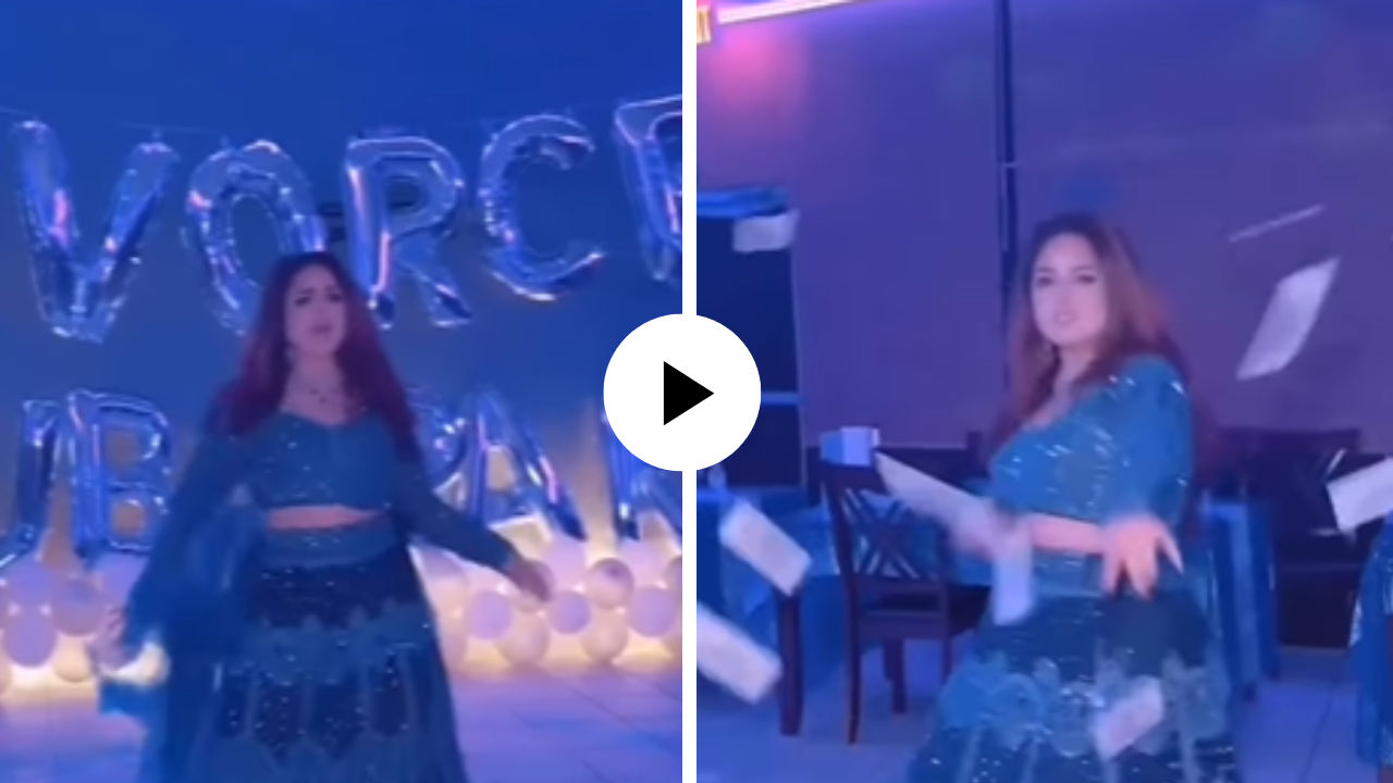 पाकिस्तानी महिलेला घटस्फोटाचा आनंद गगनात मावेना, Divorce Party मध्ये बेधुंद होऊन नाचली, हैराण करणारा Video Viral