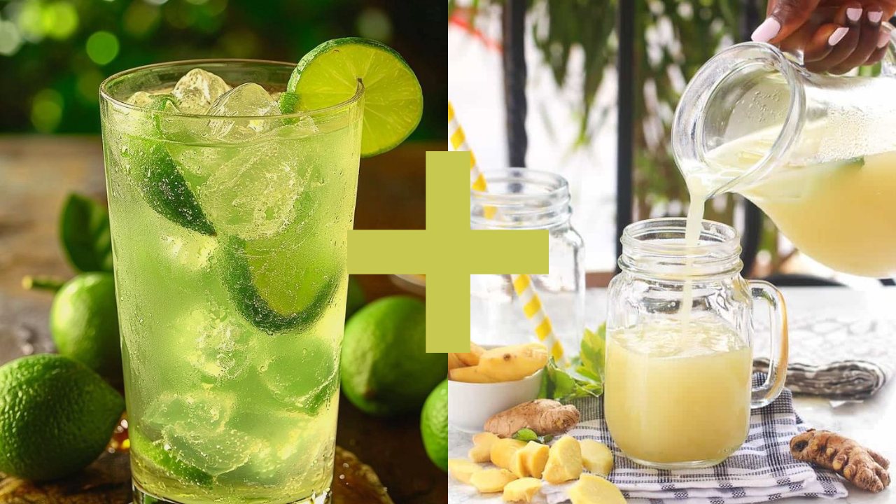 लिंबू पाणी + आले = वजन कमी करण्यासाठी लिंबू आणि आले एकत्र घेतल्याने शरीरातील चरबी जळण्यास मदत होते, ज्यामुळे वजन कमी करण्यास सहाय्य होते.