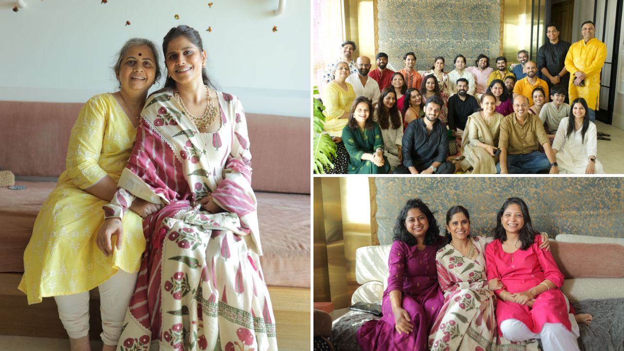 सईने तिच्या 'द इलेव्हेंथ प्लेस' मुंबईतील घरी 'दिवाळी पहाट' केली साजरी (फोटो सौजन्य- सोशल मीडिया)