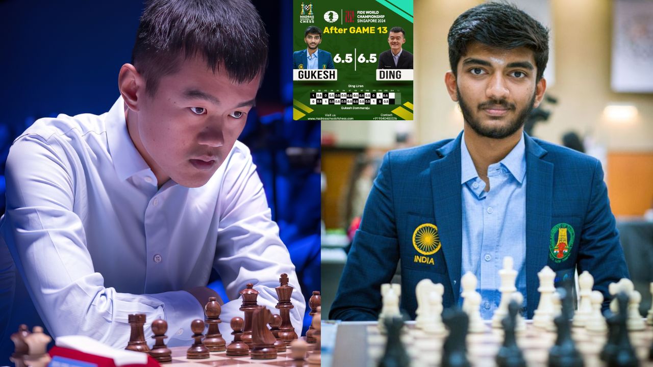 World Chess Championships : डी गुकेशने गमावली सुवर्णसंधी, चिनी खेळाडूने केला सामना अनिर्णित