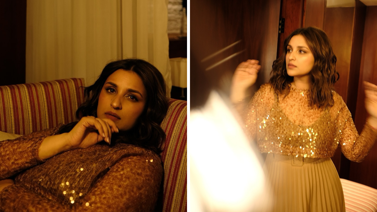 ‘परी हूँ मैं’, गोल्डन ड्रेसमध्ये परीणितीचा रॉयल लुक, म्हणाली, ‘मी हे कपडे रिपीट केलेत’