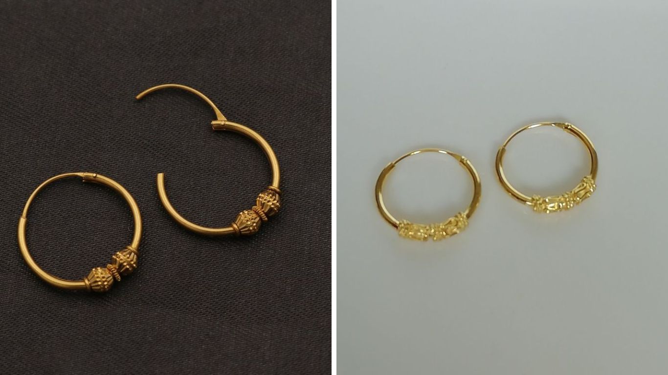 ऑफिसला जाताना किंवा इतर वेळी ड्रेस घाल्यानंतर तुम्ही या डिझाइन्सचे रिंग कानामध्ये घालू शकता. 