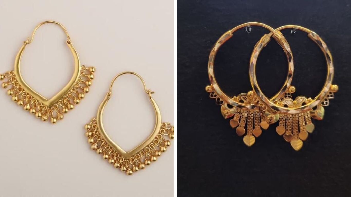 तुम्हाला साडीवर जर रिंग कानातले घालायचे असतील तर मोठ्या आकाराचे रिंग कानामध्ये सुंदर दिसतात. 