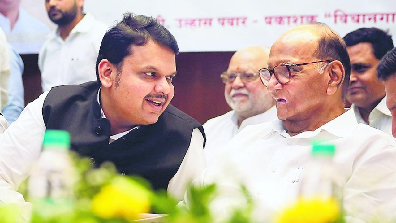 Devendra Fadnavis Calls Ncp Sharad Pawar For Mahayuti Maharashtra Cm Oath Ceremony