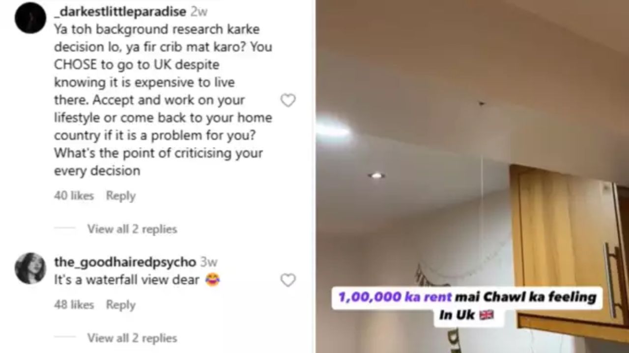 This man feels like he's living in a slum even in a rented house worth Rs 1 lakh in London You'll be amazed by the video