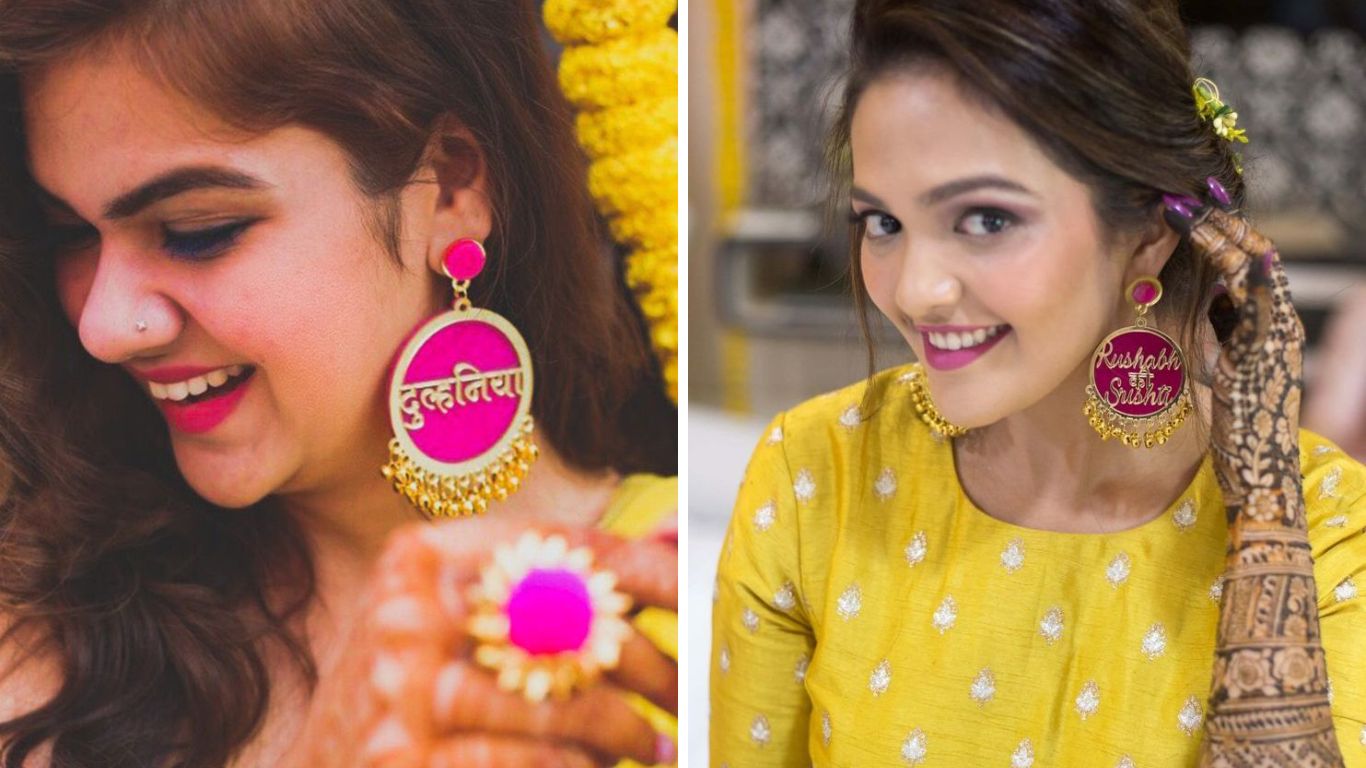 कस्टमाईज कानातल्यांमध्ये तुम्हाला जर हेवी डिझाईन हवी असेल तर तुम्ही या पद्धतीचे कानातले तयार करून घेऊ शकता. कानात घातल्यानंतर खूप सुंदर लुक येईल.