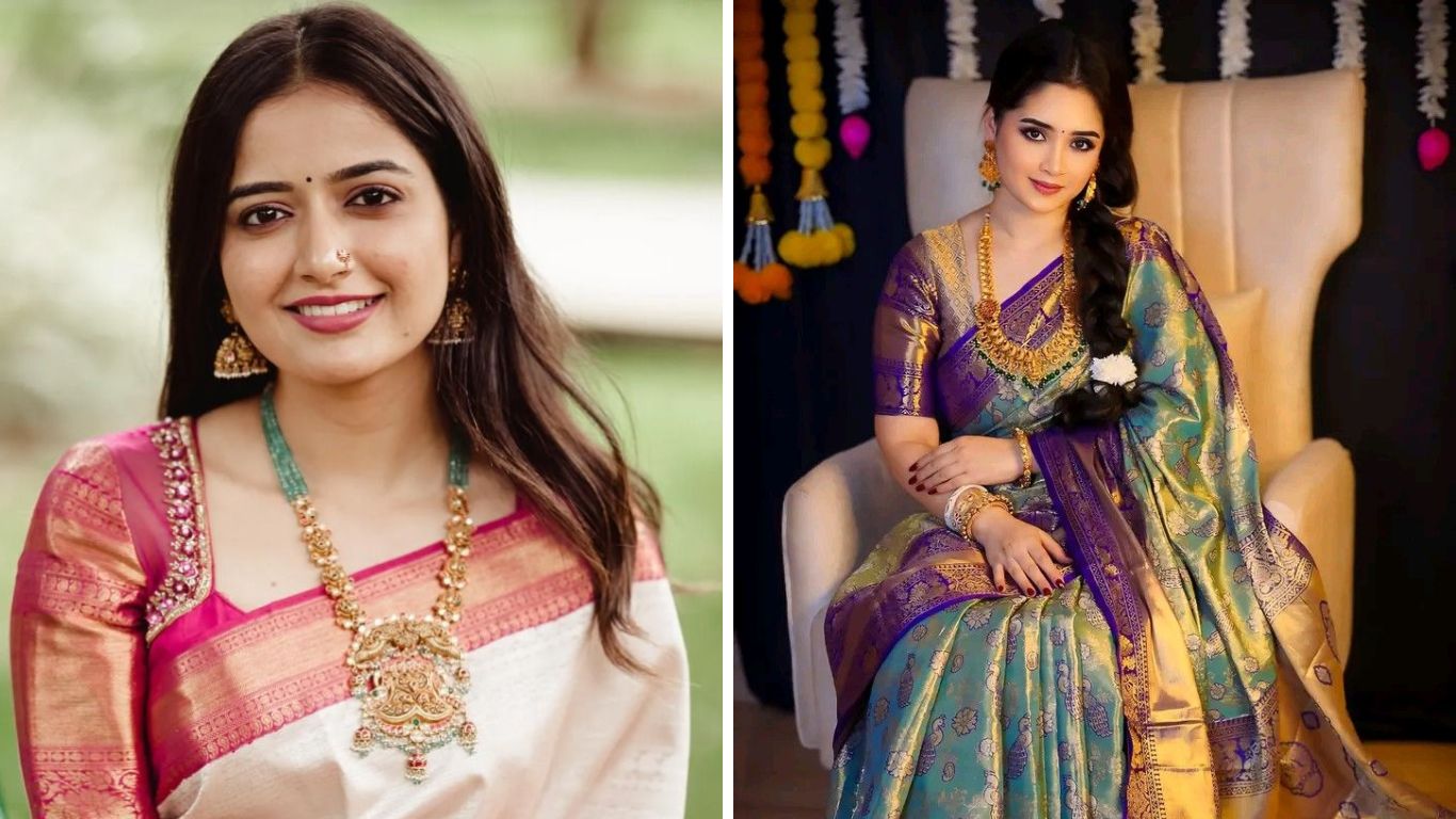 साऊथ इंडियन साड्या अनेक वेगवेगळ्या कापडाचा वापर करून तयार केली जाते. शिवाय तुम्ही तुमच्या आवडीप्रमाणे साडीचा काठ तयार करण्यासाठी देऊ शकता. 