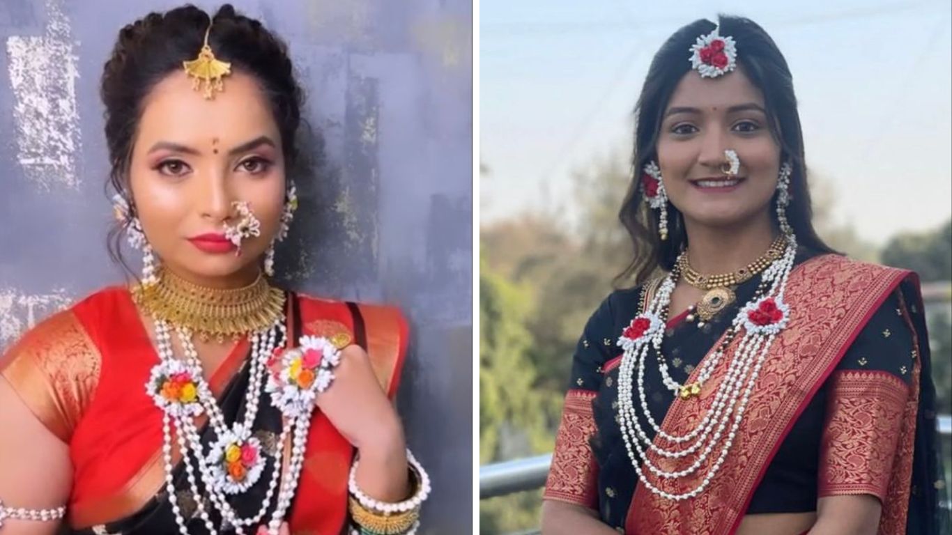 हलव्याच्या दागिन्यांमध्ये मंगळसूत्र हा दागिना अतिशय सुंदर दिसतो. मंगळसूत्र घातल्यानंतर महिलांच्या सौंदर्यात आणखीनच भर पडते. 