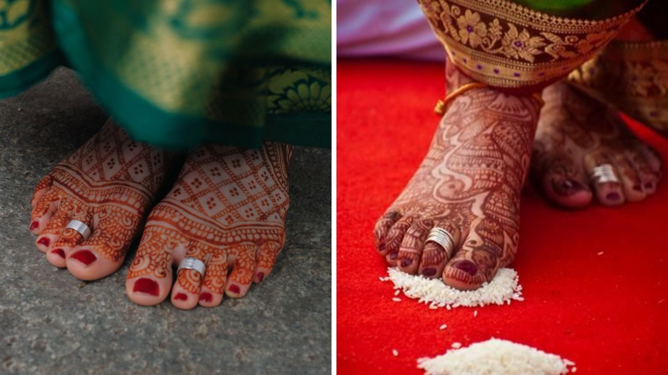 महाराष्ट्रीयन नवरीच्या पायात प्रामुख्याने या डिझाईन्सच्या जोडव्या असतात. या पद्धतीच्या जोडव्या पायांमध्ये अतिशय भरीव आणि उठावदार दिसतात. 