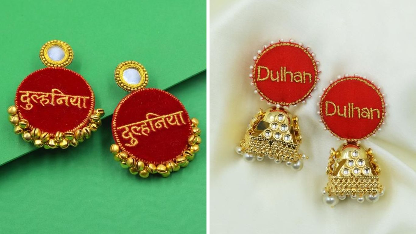 मेहेंदी, हळद, संगीत इत्यादी सोहळ्यांमध्ये नवरीच्या कानात कस्टमाईज कानातले आणि दागिने असतात. त्यामुळे तुम्ही या सर्व सोहळ्यांसाठी या पद्धतीचे सुंदर आणि युनिक दागिने तयार करून घेऊ शकता.