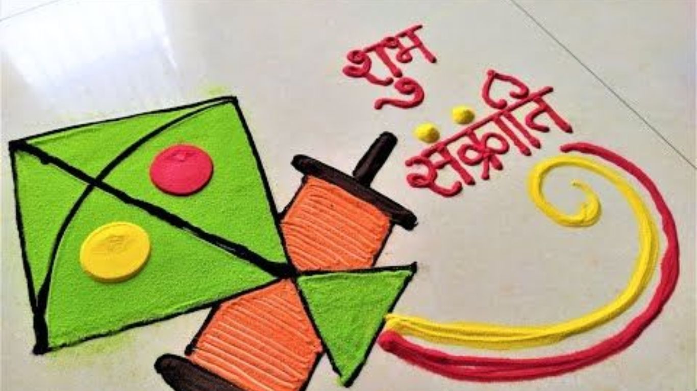 रांगोळीमध्ये तुम्ही तुमच्या आवडीनुसार पतंग काढू शकता. कमीत कमी वेळात झटपट रांगोळी काढायची असेल तर तुम्ही या डिझाइन्सची रांगोळी काढू शकता. 