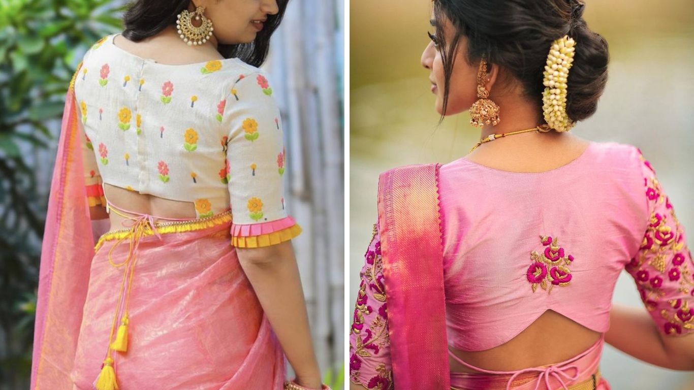 अनेक महिलांना लांब गळ्याचे ब्लाऊज परिधान करायला खूप आवडतात. त्यामुळे तुम्ही सुद्धा कॉटनच्या साडीवर या पद्धतीचा ब्लाऊज ट्राय करू शकता. 