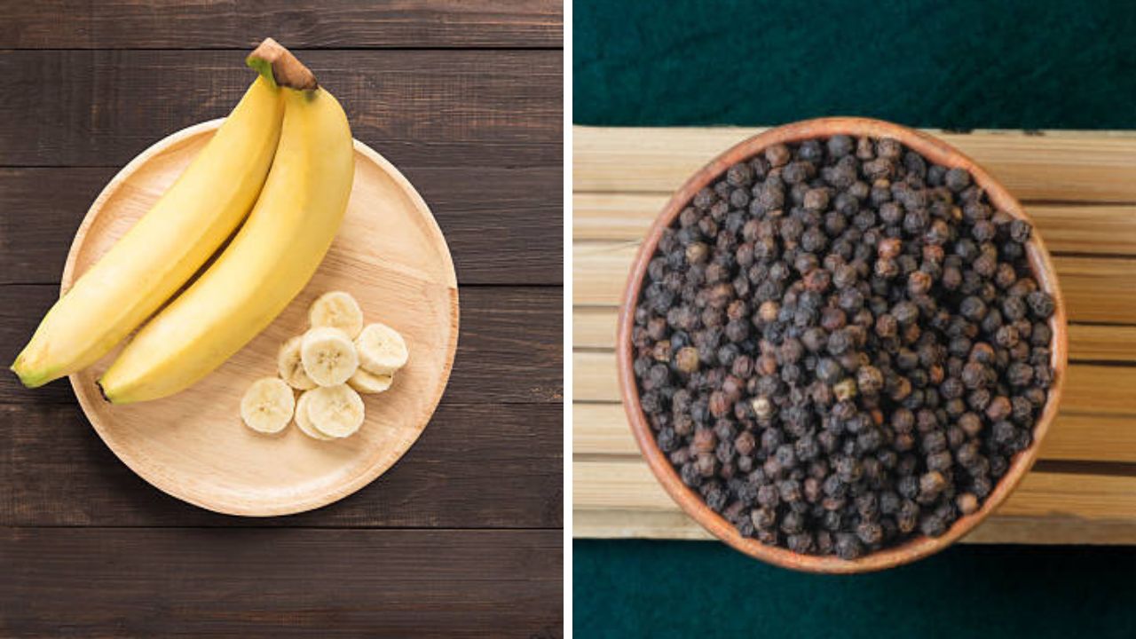 रिकाम्या पोटी खा केळं आणि काळी मिरी, देशी उपाय करेल कमाल; 1 महिन्यात मिळतील आश्चर्यकारक फायदे