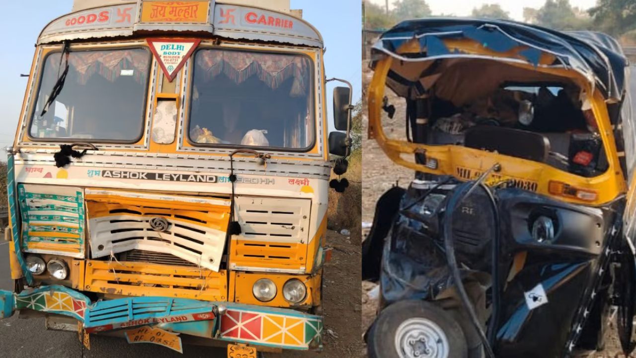 Three People Died On The Spot In An Accident On The Ghoti Sinnar Highway In Nashik Nras