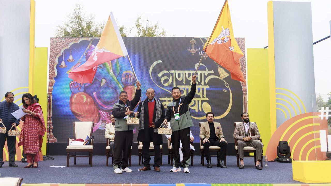 Kho Kho World Cup 2025 : परदेशी खेळाडूंनी भव्य स्वागत सोहळ्यात साजरा केला खो-खोचा आनंद