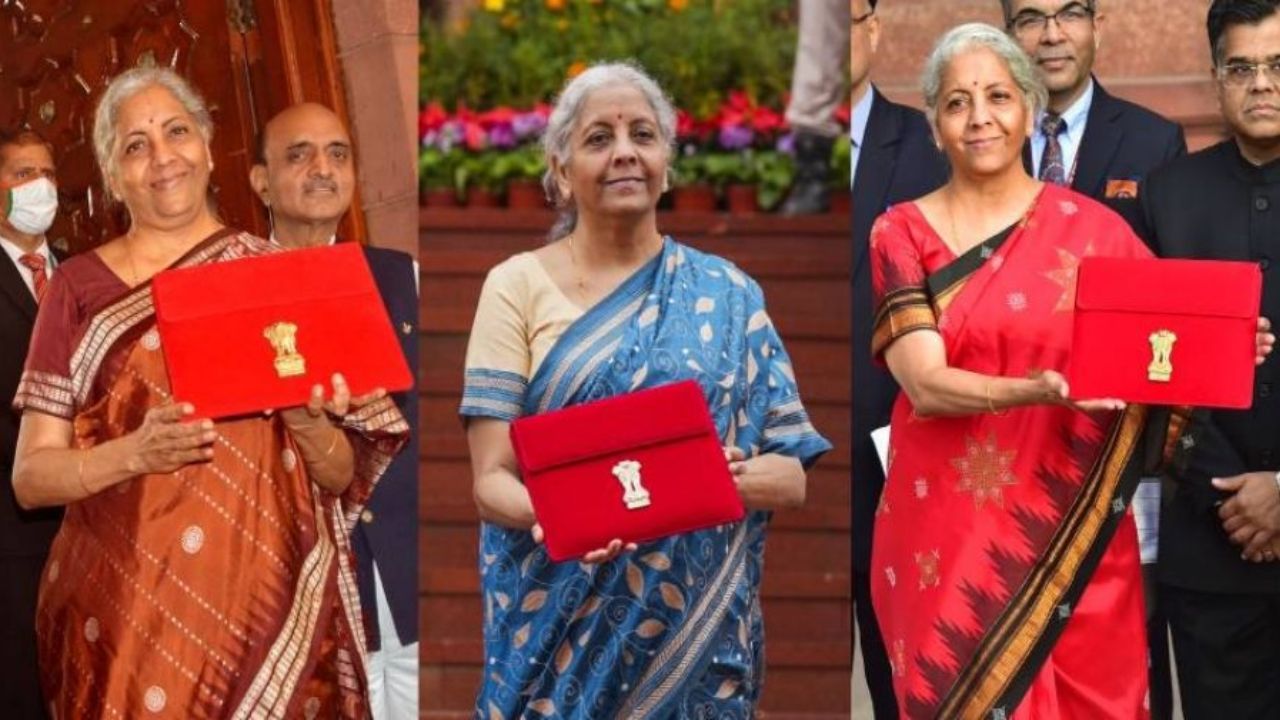 Union Budget 2025 Live Updates Finance Minister Nirmala Sitharaman Saree Look 2025