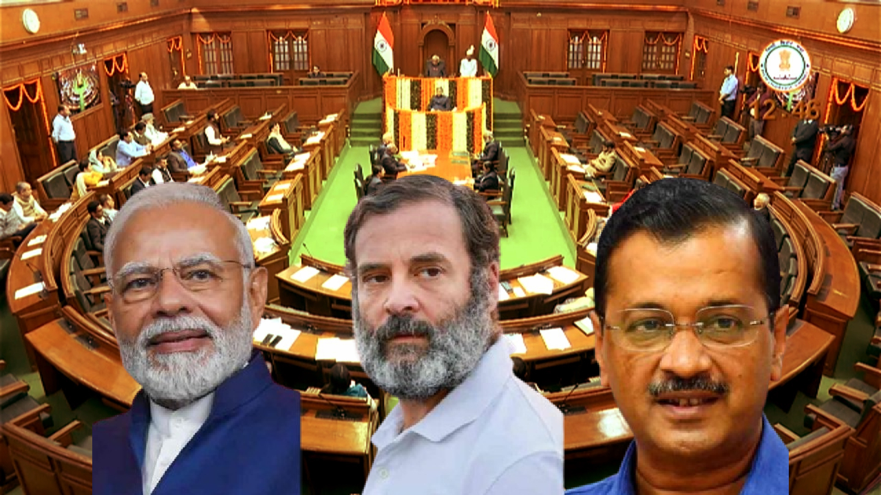 Voting Percent Decreased In Delhi Chance To Bjp Make Government Breakthorugh Aap Congress Assembly Election Latest Marathi News