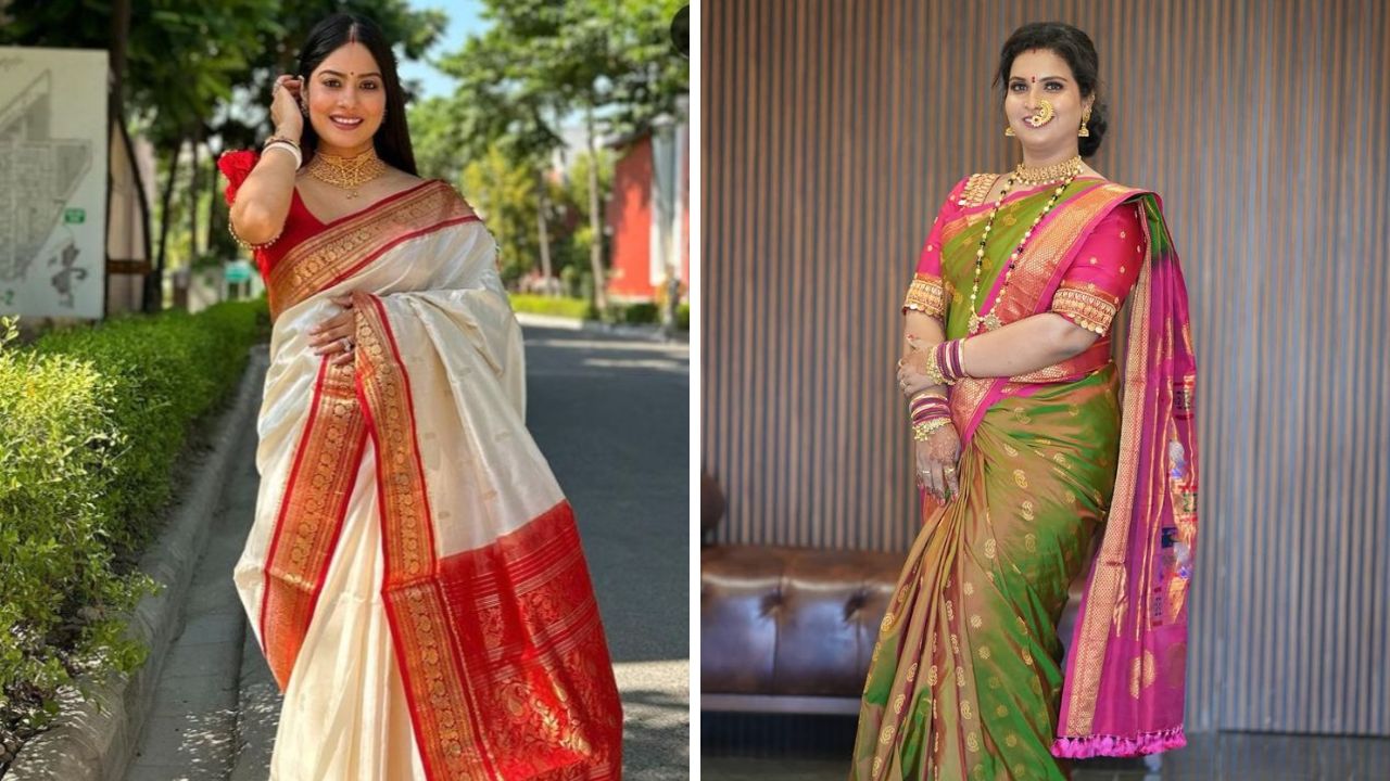 साडी नेसल्यानंतर साडीला ३ ते ४ ठिकाणी व्यवस्थित पिनअप करून घ्यावे. ज्यामुळे साडी बराच वेळ व्यवस्थित राहील, साडीच्या निऱ्या किंवा पदर खाली येणार नाही. 