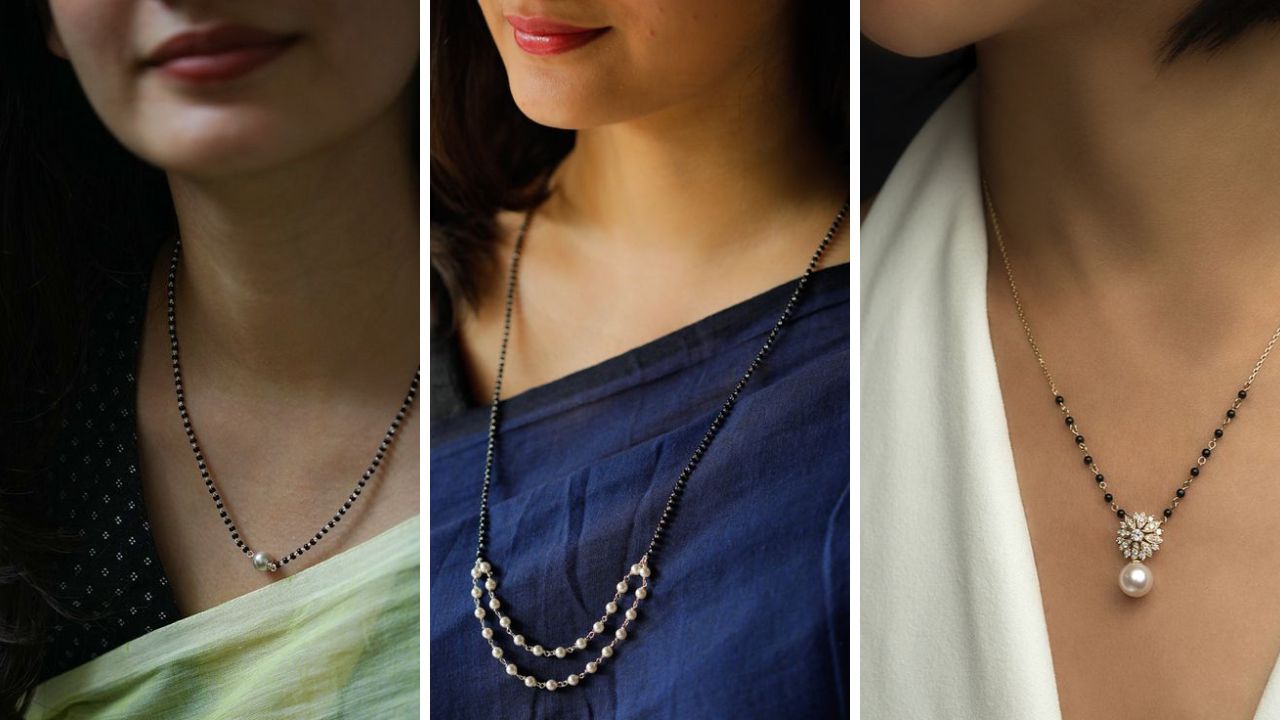 रोजच्या वापरात परिधान करा मोत्याचे पेंडंट असलेले सुंदर नाजूक साजूक मंगळसूत्र, दिसाल अधिक स्टयलिश