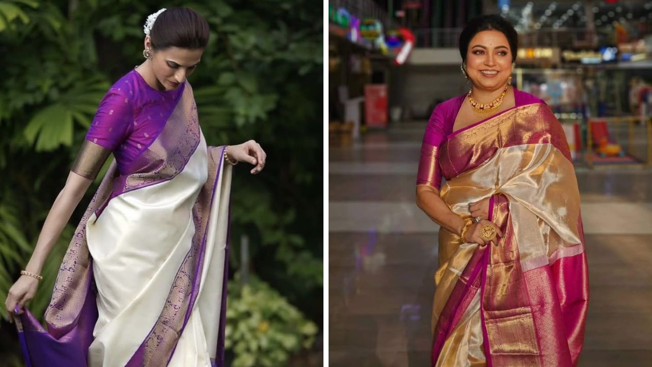 साडीला इस्त्री करताना साधी इस्त्री करण्याऐवजी स्टीम इस्त्रीचा वापर करावा. ज्यामुळे साडीचा सुळसुळीतपणा कमी होतो आणि साडी व्यवस्थित अंगाला बसते. 