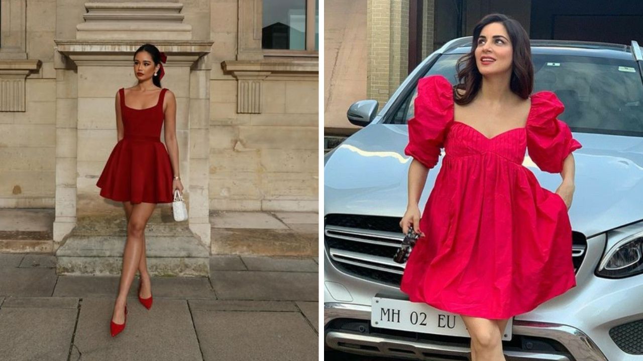 व्हॅलेंटाईन्स डे च्या दिवशी सर्वच मुली लाल रंगाचे कपडे घालण्यास जास्त प्राधान्य देतात. अशावेळी तुम्ही सुंदर आणि शॉर्ट वन पीस परिधान करू शकता. वन पीस घालायला सगळ्यांचं आवडते.