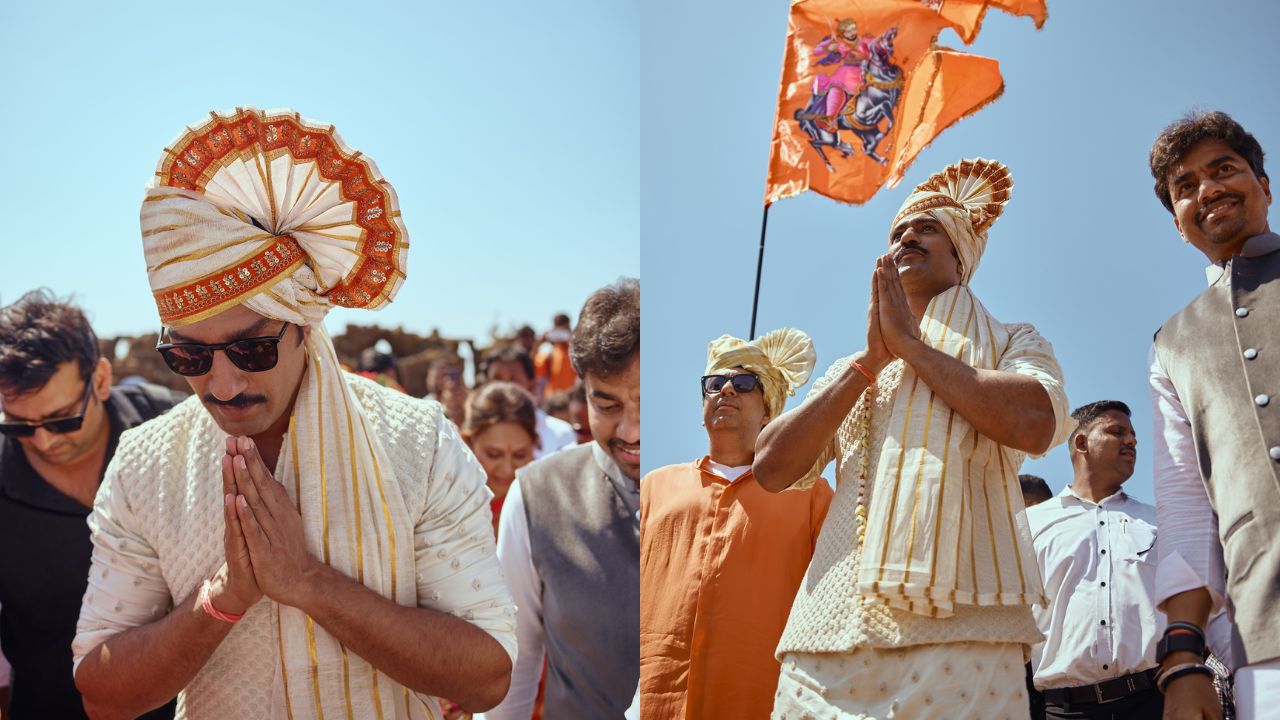 अभिनेता विकी कौशलसह चित्रपटाचे निर्माते आणि दिग्दर्शकही रायगडावर छत्रपती शिवाजी महाराजांना अभिवादन करण्यासाठी पोहोचले होते. या दरम्यानचे फोटो विकीने त्याच्या इन्स्टाग्राम अकाऊंटवर काही तासांपूर्वी शेअर केले आहेत. २ लाखांहून अधिक चाहत्यांनी विकीच्या फोटोंवर लाईक्सचा वर्षाव केला असून अनेकांनी कमेंट्सचाही वर्षाव केला आहे. 
