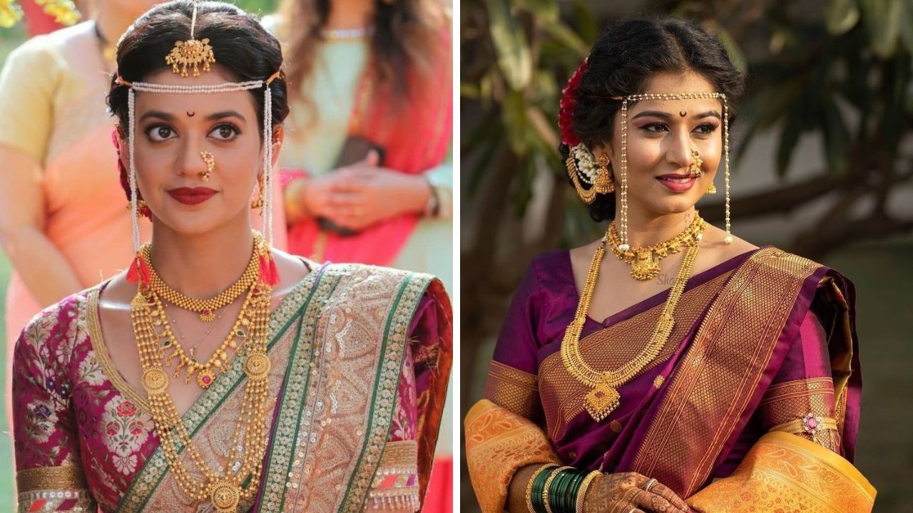 हिंदू लग्नात नववधूला मुंडावळ्या बांधण्याची परंपरा आहे. मोती किंवा वेगवेगळ्या रंगीत मोत्यांचा वापर करून मुंडावळ्या बनवल्या जातात. यामध्ये तुम्ही मोती किंवा फुलांच्या मुंडावळ्या बांधू शकता. 