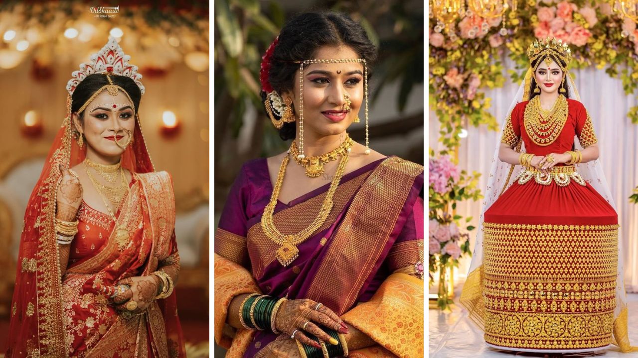महाराष्ट्रात मुंडावळ्या… ! भारताच्या वेगवेगळ्या भागात नववधूला परिधान करण्यास दिले जातात ‘हे’ पारंपरिक दागिने