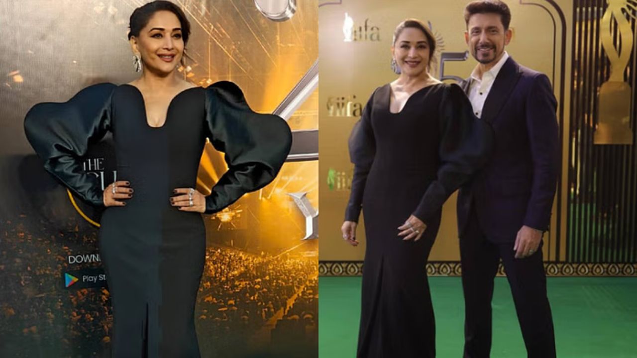 यासोबतच, माधुरी दीक्षित तिच्या पती श्रीराम नेनेसोबत सहभागी होताना दिसली. काळ्या रंगाच्या गाऊन परिधान करून अभिनेत्री पतीसह मॅचिंग झाली होती. 