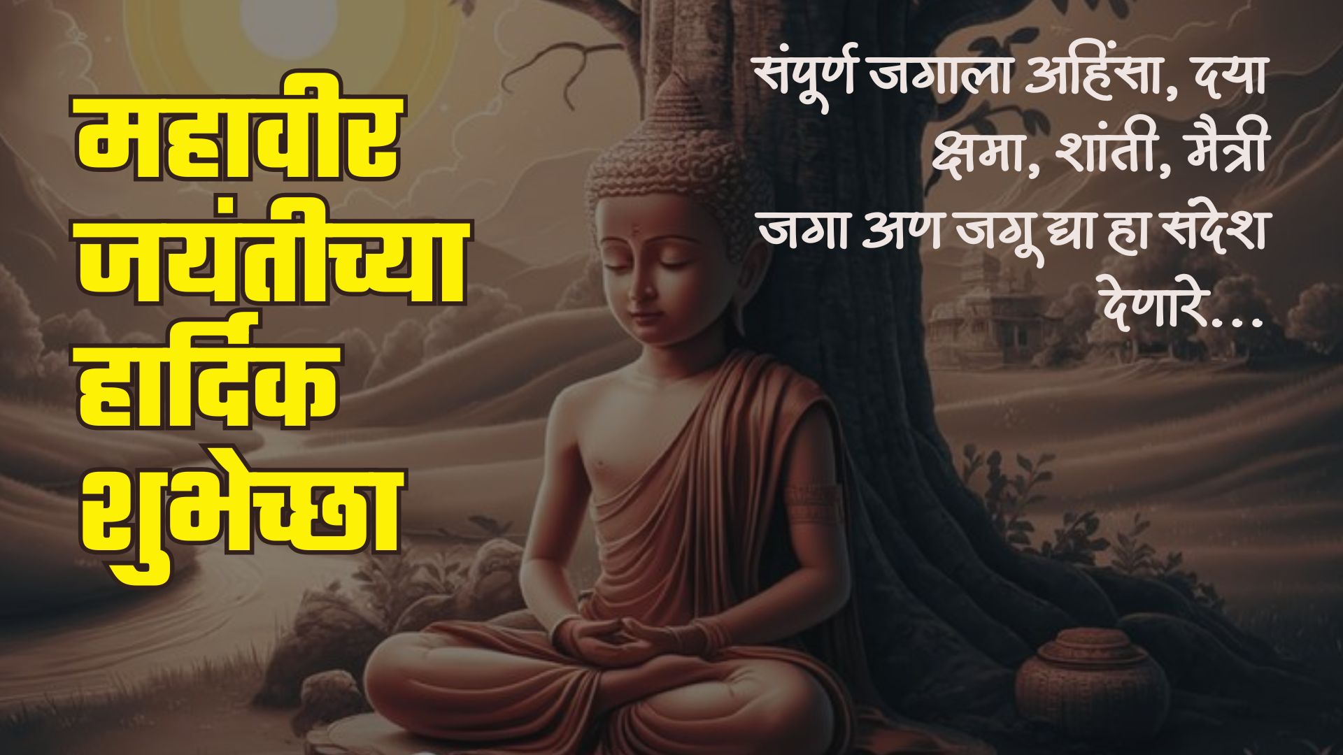 संपूर्ण जगाला अहिंसा, दया, क्षमा, शांती, मैत्री, जगा अण जगू द्या हा संदेश देणारे महावीर स्वामी यांच्या जयंतीनिमित्त हार्दिक शुभेच्छा